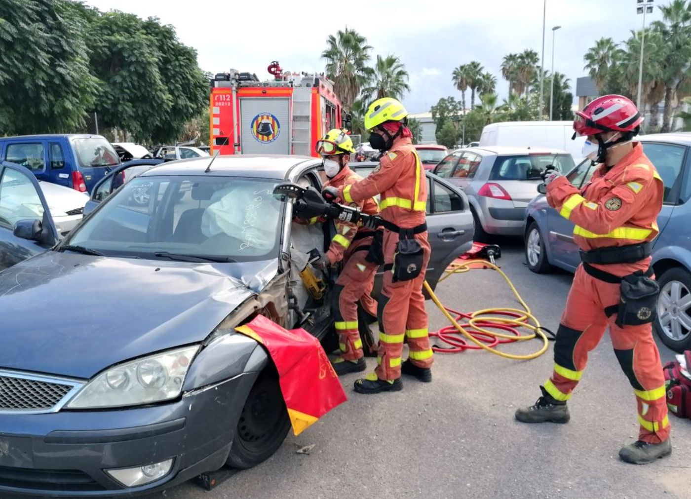 bomberos accidentes laborales tráfico