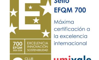 Umivale Activa obtiene la renovación del Sello EFQM 700, la más alta distinción de la certificación internacional