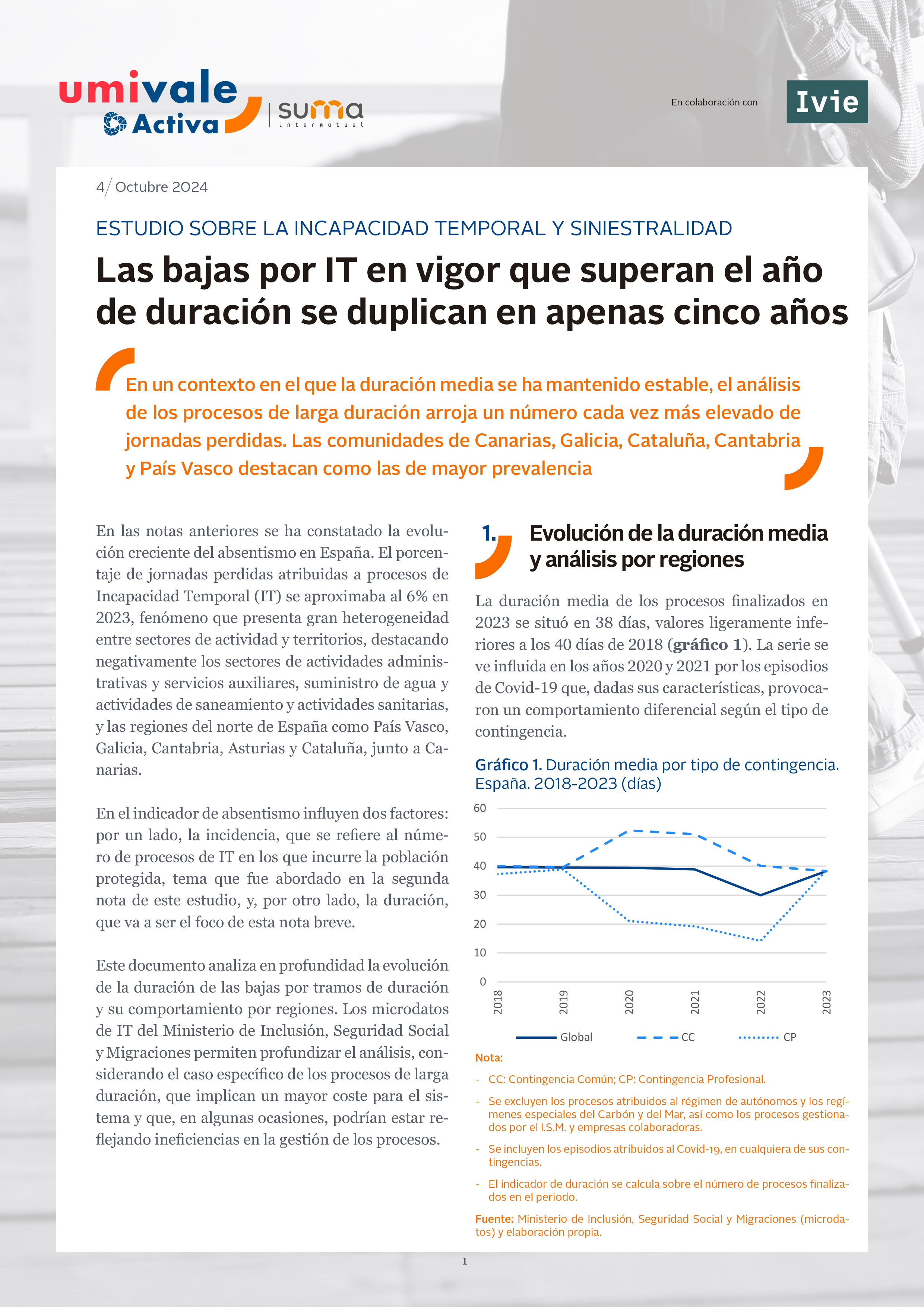 4ª Píldora Ivie - Bajas de larga duración