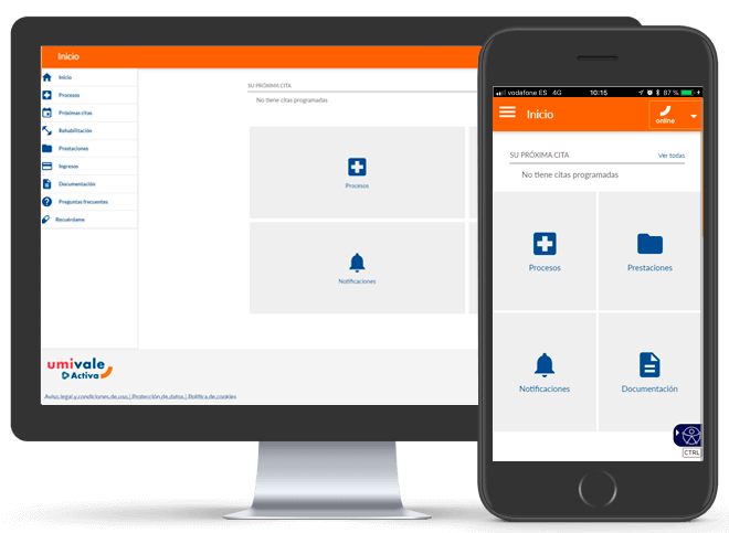 Umivale Activa app