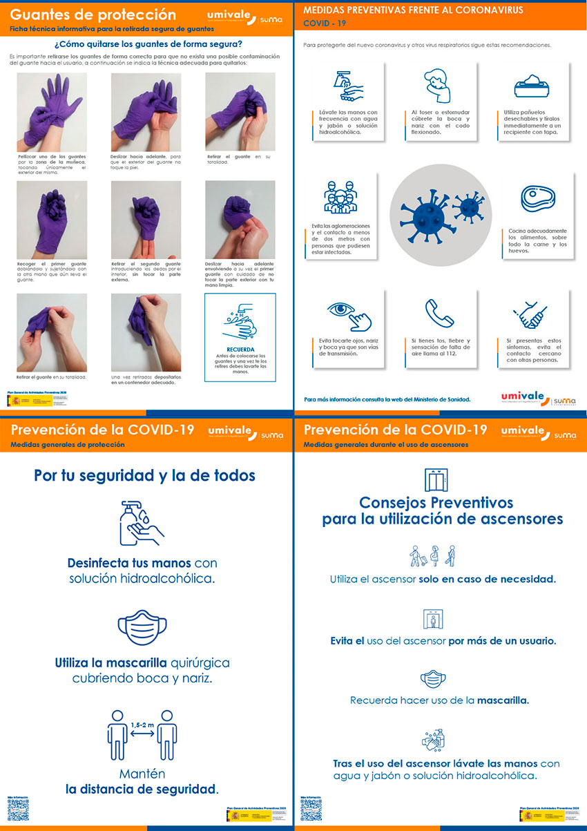 Carteles prevención coronavirus