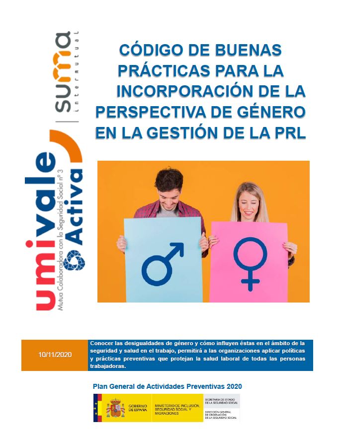 Código buenas prácticas integración perspectiva de género en la PRL