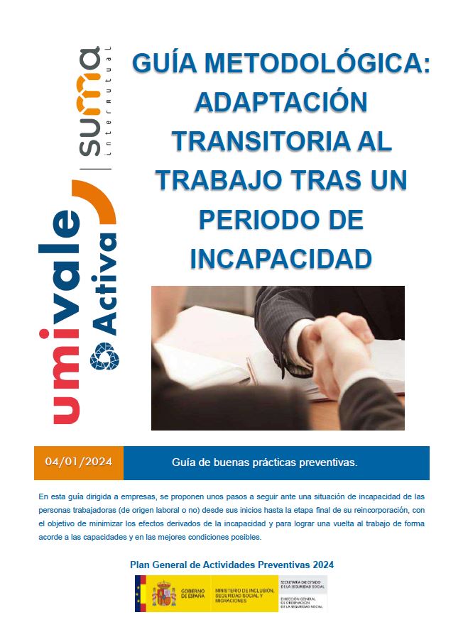 Guía metodológica de reincorporación