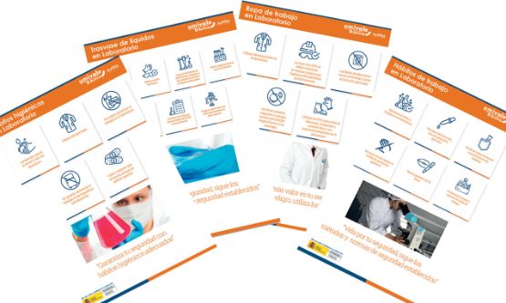 Montaje sobre productos químicos